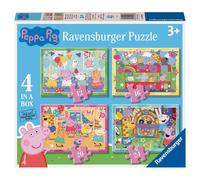 Ravensburger Peppa Pig 4 In Un Box Puzzle 12-16-20-24 Pezzi Let’s Party
