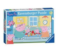 RAVENSBURGER Peppa Pig Family Time, puzzle da 35 pezzi, per bambini dai 3 anni in su, Multicolore, 8628