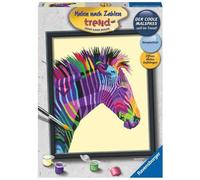 Ravensburger Pittura Per Numeri Zebra Colorata 24x30cm