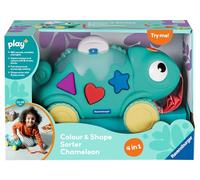 Ravensburger Play+ 4 in 1 Chameleon Colour & Shape Sorter per 1 anno - Giocattolo per bambini - Giocattoli per 1 anno - Giocattoli per bambini - Giocattoli sensoriali per bambini