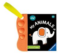 Ravensburger Play+ Infant & Toddler - Flip & Pop: My Animals - Libro sensoriale per neonati e bambini - Regali per attività e sviluppo del bambino - dai 6 mesi in su