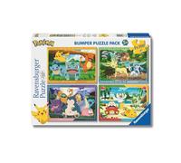 Ravensburger - Pokémon 4 x 100 Pezzi | Puzzle Bambini 5 Anni In Su | Puzzle 100 Pezzi Di 36 X 26 | Puzzles Ravensburger | Regalo Bambino 5 Anni | Idee Regalo