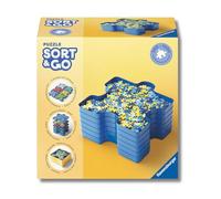 Ravensburger - Sort Your Puzzle, 6 vaschette da impilare per ordinare le tessere del puzzle, Tappetino Puzzle Arrotolabile, ideale per Puzzle da 300 a 1000 Pezzi, Accessori per Puzzle