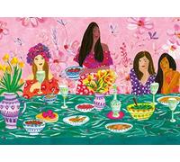 Ravensburger, Pranzo al Femminile, 1000 Pezzi Illustrati, Puzzle per Adulti, Mul