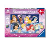 Ravensburger - Puzzle Disney Princess, Puzzle 2x24 pezzi, Puzzle Bambini 4 Anni, 26x18cm