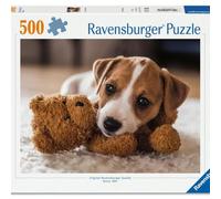 Ravensburger - Puppies Collection: cagnolino e orsacchiotto 500 Pezzi | Puzzle Per Adulti 500 Pezzi | Puzzle Adulti | Misure 49x36 | Idee Regalo | Regalo Originale