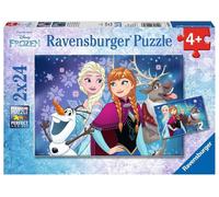 Ravensburger - Puzzel Frozen: 2x24 Stukjes (90747) NUOVO