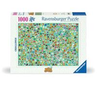 Ravensburger RVB12000629 Puzzle da 1000 Pezzi - Challenge: Animal Crossing