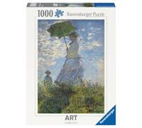 Ravensburger - Puzzle 1000 Pezzi Art Collection: Monet: Donna con il Parasole Girata verso Sinistra, Puzzle Adulti E Famiglie, Puzzle 1000 Pezzi 70 x 50 cm, Regalo Adulti