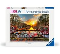Ravensburger Puzzle 1000 pezzi Biciclette a Amsterdam - Puzzle Adulti +14 anni, 70 x 50 cm, Puzzle per Adulti , Foto Amsterdam, Idee Regalo