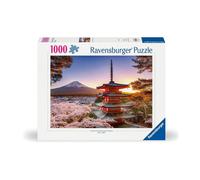 Puzzle 1000 pezzi ciliegi in fiore monte fuji - puzzle per adulti