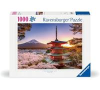 Puzzle 1000 pezzi ciliegi in fiore monte fuji - puzzle per adulti
