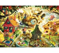 Ravensburger - Puzzle 1000 Pezzi Dean Macadam Look Out Little Pigs Puzzle Adu