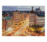 Ravensburger 12000609 - Dipinto di Madrid, la Gran via - puzzle 1000 pezzi - puzzle adulti e ragazzi da 14 anni,