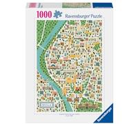 Ravensburger RVB12001239 Puzzle da 1000 Pezzi - Mappa di Siviglia