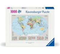 Ravensburger - Puzzle 1000 Pezzi Mappamondo Politico | Puzzle Per Adulti E Tut