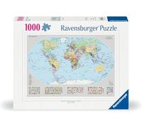 Puzzle 1000 Pezzi Mappamondo Politico - Puzzle Ravensburger per Adulti