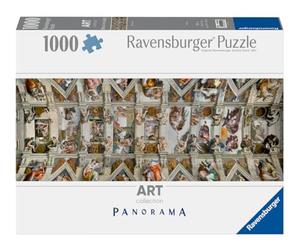 Ravensburger - Puzzle 1000 Pezzi Michelangelo Volta Sistina, Adulti 70x50cm | Puzzle Volta della Cappella Sistina di Michelangelo da 1000 pezzi, 70x50 cm, per adulti 14+, Art Collection e idea regalo.