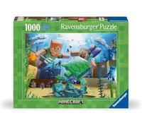 Ravensburger - Puzzle 1000 Pezzi Minecraft Mosaico, Puzzle Adulti 70x50cm | Puzzle Minecraft Mosaico da 1000 pezzi, 70x50 cm, per adulti 14+, ideale come regalo originale per tutti i fan di Minecraft.