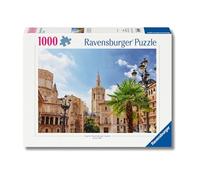 Ravensburger Puzzle 1000 pezzi, Plaza de la Virgen Valencia - Puzzle Adulti +14 anni, 70 x 50 cm, Puzzle per Adulti, Foto Valencia Spagna, Idee Regalo