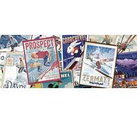 Ravensburger - Puzzle 1000 Pezzi: Poster vintage di sci, Puzzle Adulti E Famiglie, Puzzle 1000 Pezzi 98 x 38 cm, Regalo Adulti