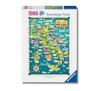 Ravensburger RVB12001238 Puzzle da 1000 Pezzi - Tour dei Vini d'Italia