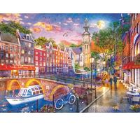 Ravensburger 12000884 - Amsterdam - puzzle 1000 pezzi - puzzle adulti e ragazzi da 14 anni, puzzle adulti citta Amsterdam