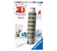 RAVENSBURGER - 3D PUZZLE MINI TORRE DI PISA, 54 PEZZI, 8 ANNI