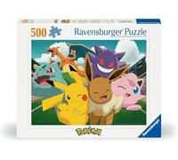 Ravensburger Puzzle 12000441-Puzzle da 500 pezzi, motivo: i Pokémon allo stadio, per adulti e bambini dai 12 anni in su, Multicolore