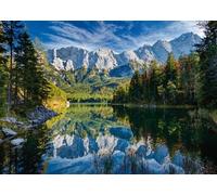 Ravensburger Puzzle 12000653 - Eibsee con montagne del Wetterstein - Puzzle da 1000 pezzi per adulti e bambini dai 14 anni in su, puzzle con paesaggio e natura