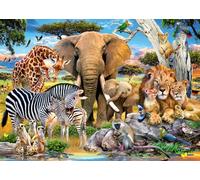 Ravensburger Puzzle 12001026 - Wild Baby Animals - 500 pezzi Large Pieces, puzzle divertente con pezzi più grandi per tutta la famiglia