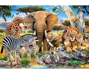 Ravensburger Puzzle 12001026 - Wild Baby Animals - 500 pezzi Large Pieces, puzzle divertente con pezzi più grandi per tutta la famiglia