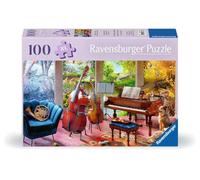Ravensburger Puzzle 12001366 - Musical Seasons - Puzzle da 100 pezzi per anziani e anziani, con pezzi più grandi e pratici, modello di immagine grande e con base per puzzle