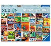 Ravensburger Puzzle 12001371 - francobolli - Puzzle da 200 pezzi per anziani e anziani, con pezzi di puzzle più grandi e pratici, modello di immagine grande e base robusta per puzzle