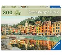 Ravensburger Puzzle 12001734 - Splendido Portofino - Puzzle fotografico da 200 pezzi per anziani e anziani, con pezzi di puzzle più grandi, grande immagine e base stabile per puzzle