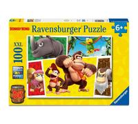 Ravensburger - Puzzle 100 Pezzi XXL: Donkey Kong, Puzzle Bambini 6 Anni, 49 x 36 cm, Regalo Bambina 6 Anni E Bambino