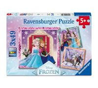 Ravensburger - Puzzle 3 x 49 Pezzi: Disney Frozen, Puzzle Bambini 5 Anni, 21 X 21 Cm, Regalo Bambina 5 Anni E Bambino