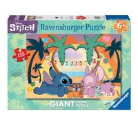 Ravensburger - Puzzle 125 Pezzi Giant: Disney Stitch, Puzzle Bambini 6 Anni, 70 x 50 cm, Regalo Bambina 6 Anni E Bambino