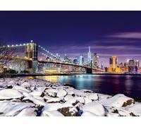 Puzzle ravensburger 1500 pezzi - inverno a new york, collezione paesaggi per adulti