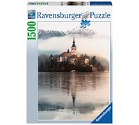 Ravensburger - puzzle isola di bled, slovenia, 1500 pezzi, puzzle adulti