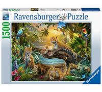Ravensburger RVB17435 Puzzle da 1500 Pezzi - Leopardi nella Giungla