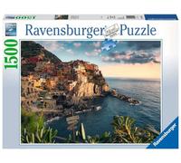 Ravensburger - Puzzle 1500 Pezzi Vista Delle Cinque Terre | Puzzle Per Adulti 1500 Pezzi | Puzzle Adulti Per Bambini Dai 14 Anni In Su | Regalo Compleanno Per Bambini Dai 14 Anni | Misure 80x60cm