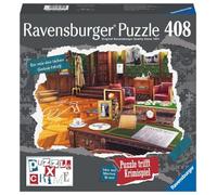 RAVENSBURGER PUZZLE- Segreto dell'omicidio X Crime - Un Compleanno mortale - Puzzle da 406 Pezzi per 1 - 4 Giocatori, s, 17521