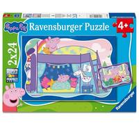 Ravensburger - Puzzle 2 x 24 Pezzi: Peppa Pig, Puzzle Bambini 4 Anni, 26 x 18 Cm, Regalo Bambina 4 Anni E Bambino