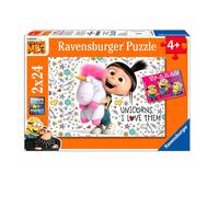 Ravensburger - Puzzle 2 x 24 Pz, Cattivissimo Me 3