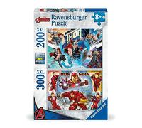 Ravensburger - Puzzle 200 e 300 Pezzi XXL Marvel| Puzzle 8 Anni In Su | Puzzle Bambini Da 200 Pezzi In Regalo | Regalo Bambino 8 Anni 49 X 36 Cm | Puzzles Ravensburger