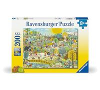 Ravensburger - Puzzle 200 pezzi XXL Amici dell'ambiente, Idea Regalo per Bambini 8+ Anni, Tema Natura, Gioco Educativo e Stimolante