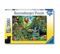 Ravensburger - Puzzle 200 Pezzi XXL | Animali La Giungla | Puzzle 200 Pezzi Bambini | Puzzle 8 Anni Bambina | Regalo Bambina 8 Anni | Misure 58x25cm