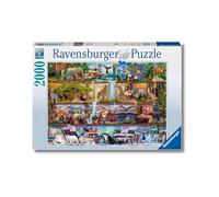 Ravensburger - Puzzle Aimee Stewart: Wild Kingdom Shelves - 2000 Pezzi
