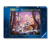 Ravensburger - Puzzle 2000 Pezzi Christmas in The Woods | Puzzle Per Adulti E Tutta La Famiglie | Dimensione Di 98x75 Cm | Regalo Adulti | Regali Natale
